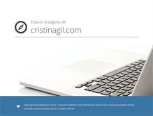 Tablet Screenshot of cristinagil.com